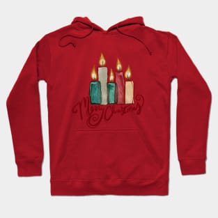 Merry Christmas Candles Hoodie